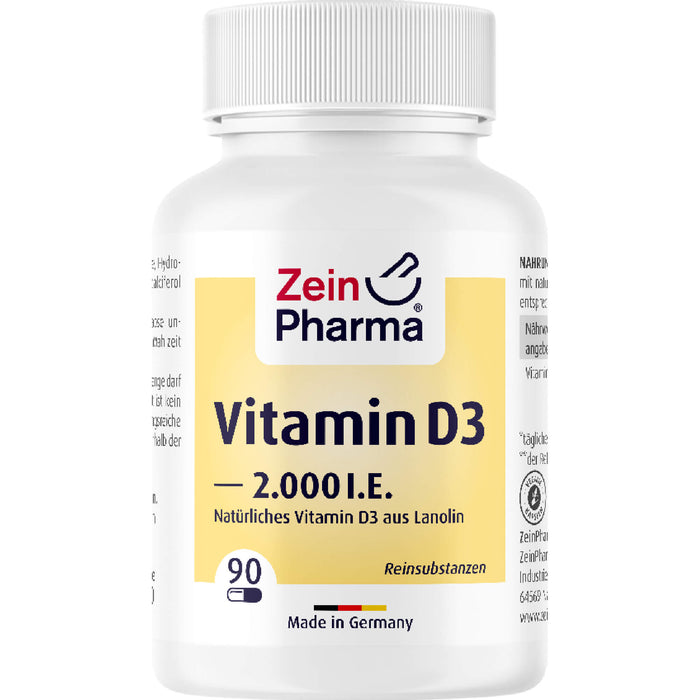 ZeinPharma Vitamin D3 2000 I.E. Kapseln, 90 pcs. Capsules