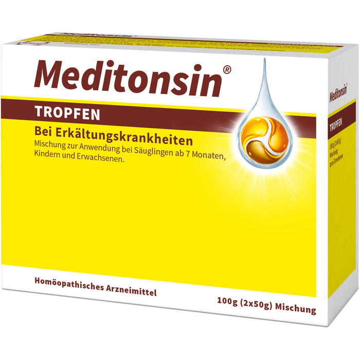 Meditonsin Tropfen bei Erkältungskrankheiten, 100 g Solution