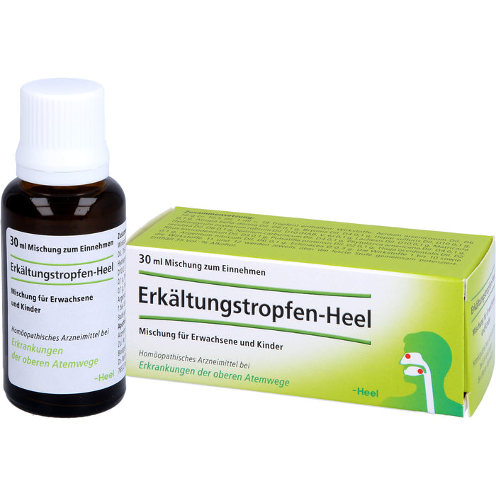 Heel Erkältungstropfen Mischung bei Erkrankungen der oberen Atemwege, 30 ml Solution