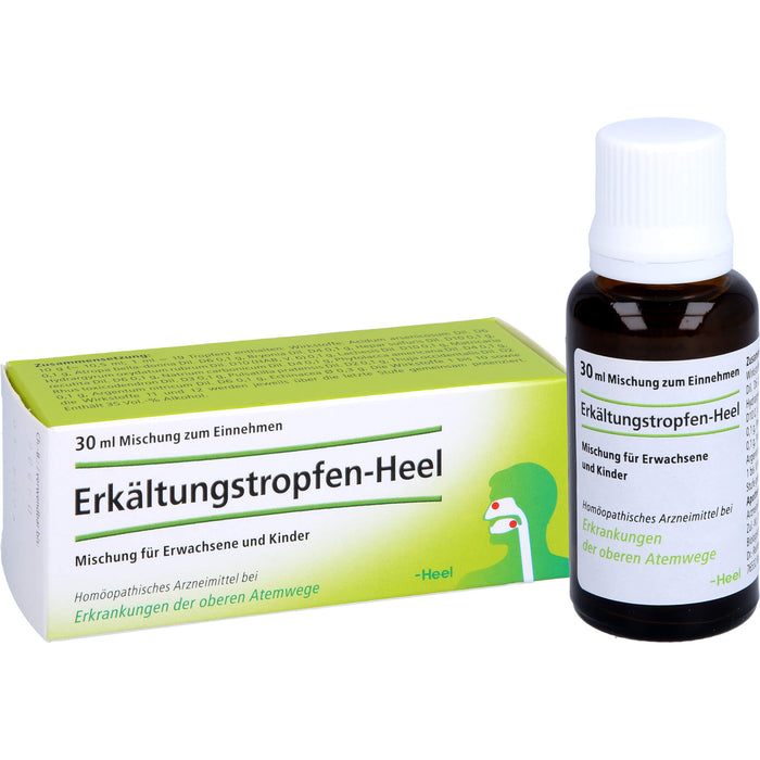 Heel Erkältungstropfen Mischung bei Erkrankungen der oberen Atemwege, 30 ml Solution