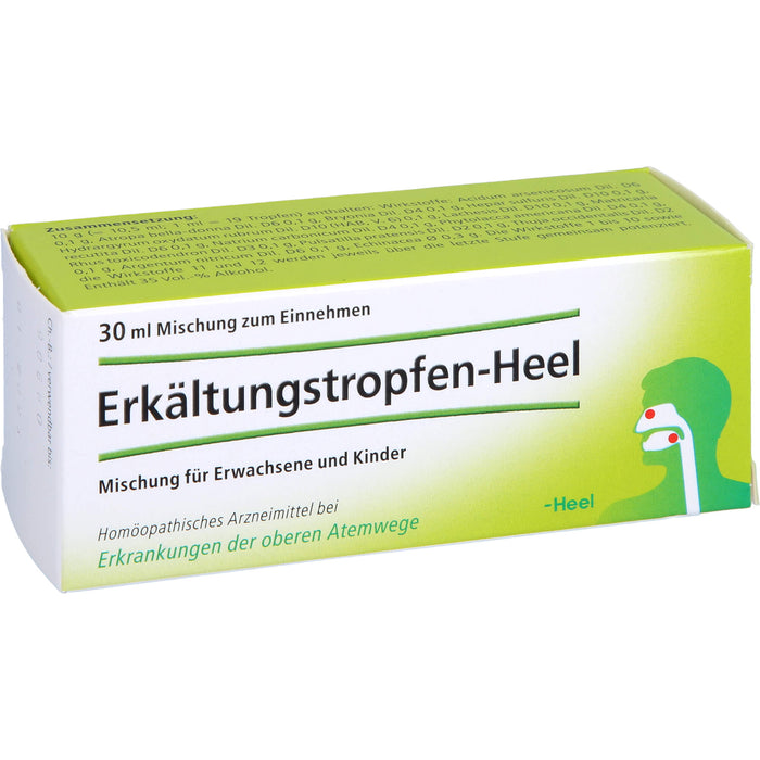 Heel Erkältungstropfen Mischung bei Erkrankungen der oberen Atemwege, 30 ml Solution