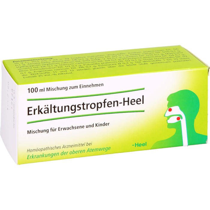 Heel Erkältungstropfen bei Erkrankungen der oberen Atemwege, 100 ml Lösung