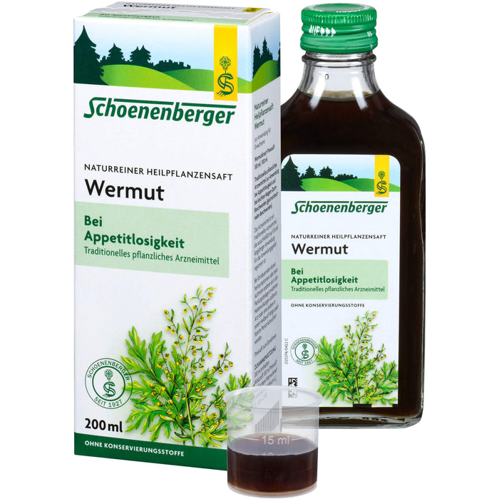 Schoenenberger Wermut naturreiner Heilpflanzensaft, 200.0 ml Lösung