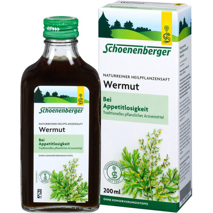 Schoenenberger Wermut naturreiner Heilpflanzensaft, 200 ml Solution