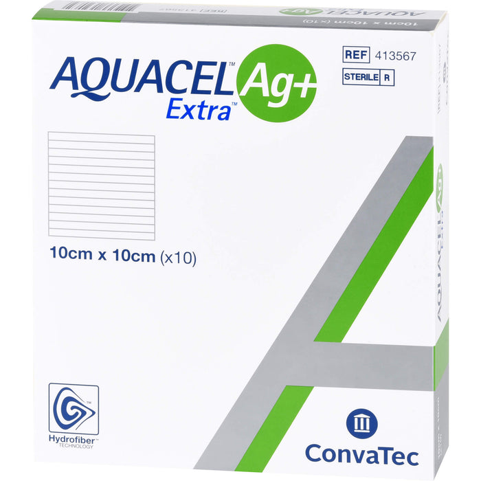 AQUACEL Ag+ Extra 10X10CM, 10 St KOM
