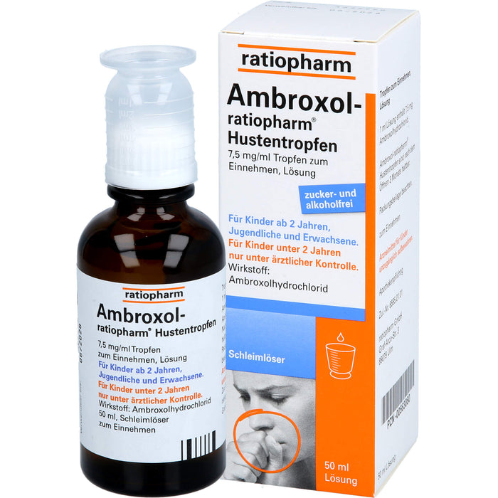 Ambroxol-ratiopharm Hustentropfen, 50 ml Lösung