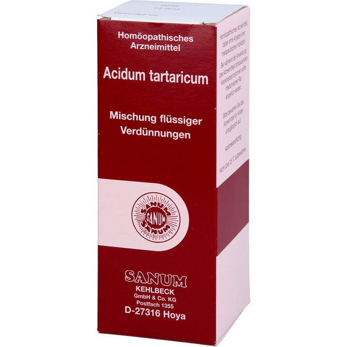 SANUM-KEHLBECK Acidum tartaricum Mischung, 100 ml Solution