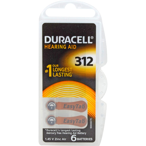 Duracell Easytab 312 Pr41, 6 St 