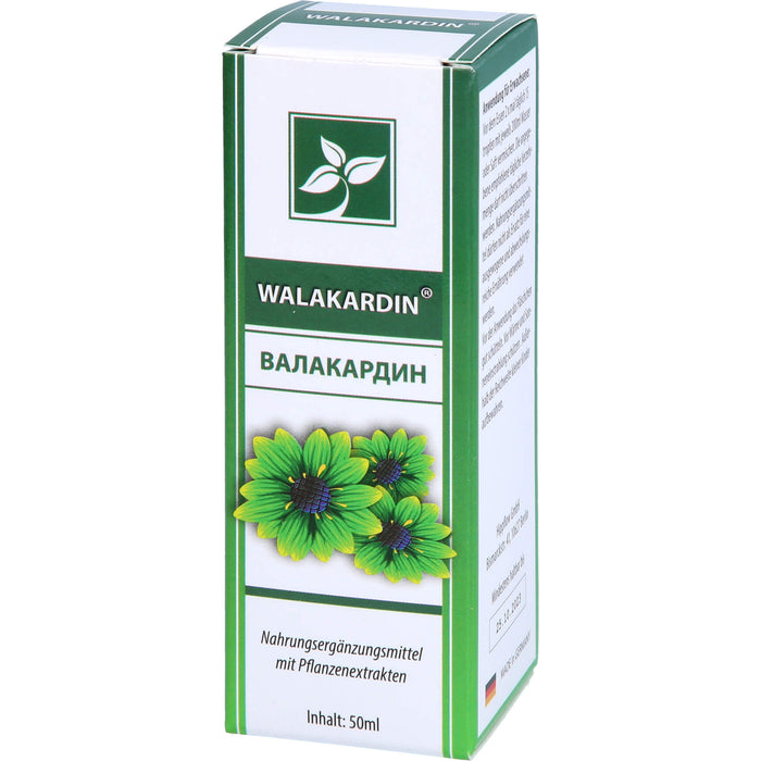 Walakardin Tropfen unterstützt das Herz-Kreislauf-System, 50 ml Lösung