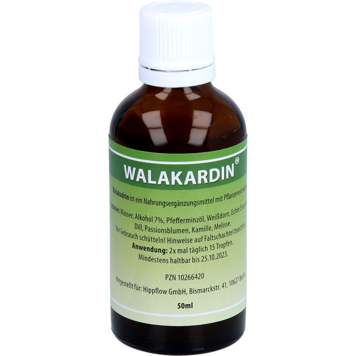 Walakardin Tropfen unterstützt das Herz-Kreislauf-System, 50 ml Solution