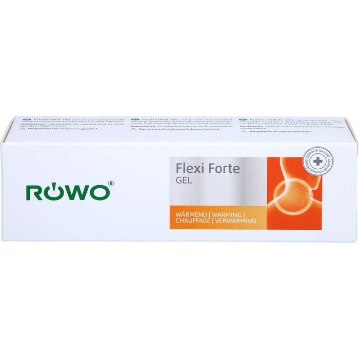 RÖWO Flexi Forte Gel tiefenwirksamer Wäremeffekt zur Verringerung von Muskel und Gelenkschmerzen, 50 ml Gel