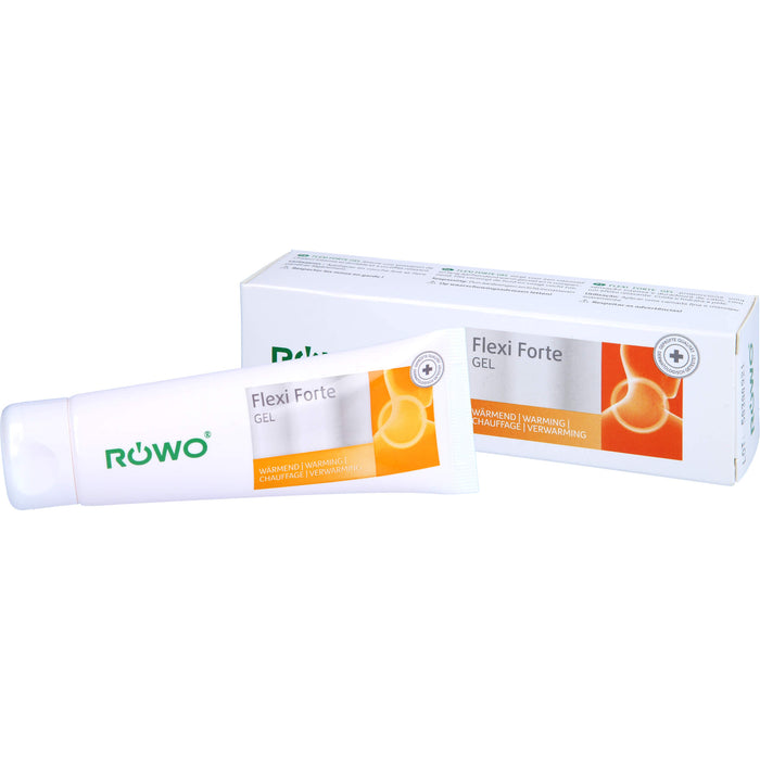 RÖWO Flexi Forte Gel tiefenwirksamer Wäremeffekt zur Verringerung von Muskel und Gelenkschmerzen, 50 ml Gel