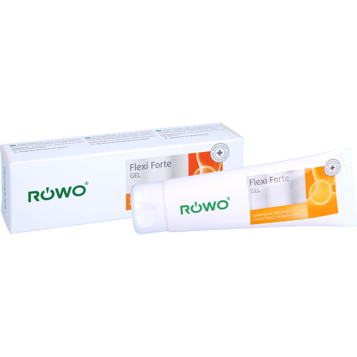 RÖWO Flexi Forte Gel tiefenwirksamer Wäremeffekt zur Verringerung von Muskel und Gelenkschmerzen, 50 ml Gel