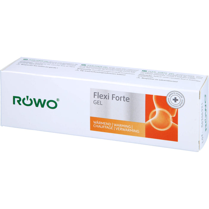 RÖWO Flexi Forte Gel tiefenwirksamer Wäremeffekt zur Verringerung von Muskel und Gelenkschmerzen, 50 ml Gel