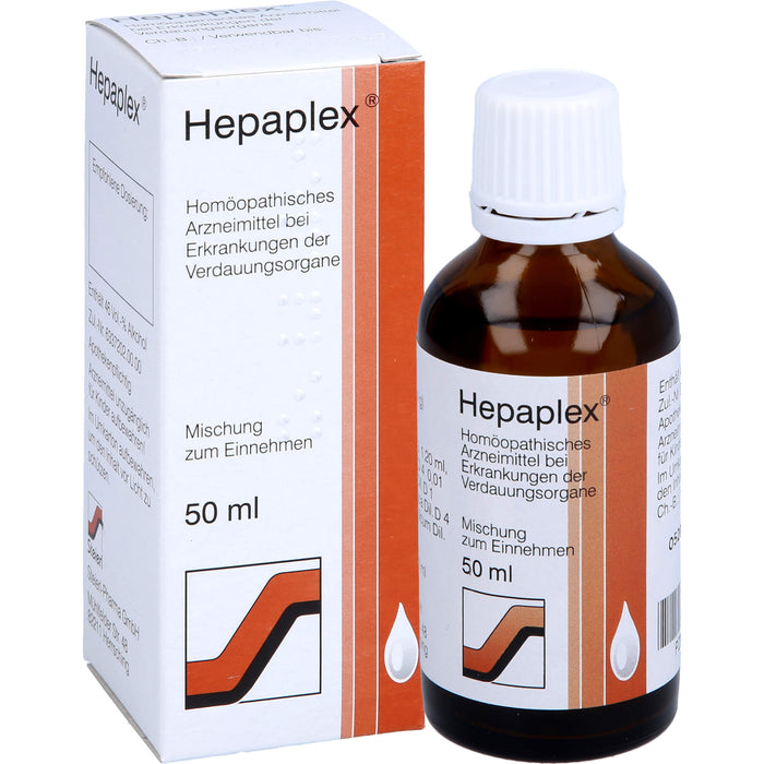 Hepaplex Mischung bei Erkrankungen der Verdauungsorgange, 50 ml Solution