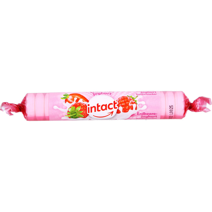 Intact Traubenzucker Rolle Erdbeere-Joghurt, 40 g Bonbons