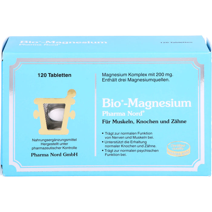 Pharma Nord Bio-Magnesium Tabletten für Muskeln, Knochen und Zähne, 120 St. Tabletten