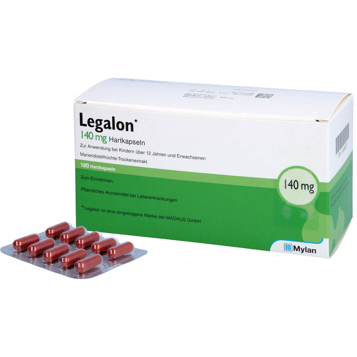 Legalon 140 kohlpharma Hartkapseln bei Lebererkrankungen, 180 pcs. Capsules