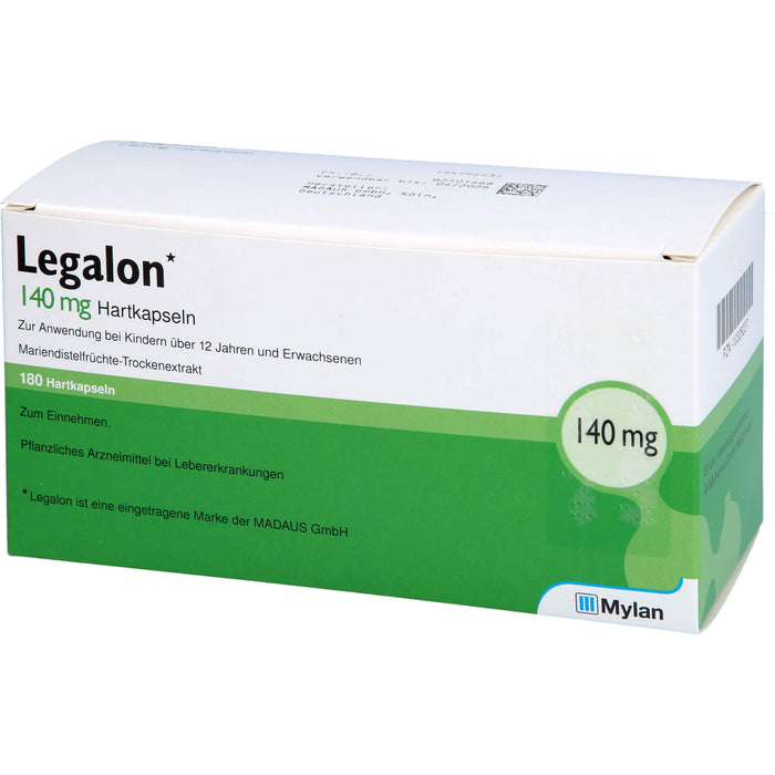 Legalon 140 kohlpharma Hartkapseln bei Lebererkrankungen, 180 pcs. Capsules