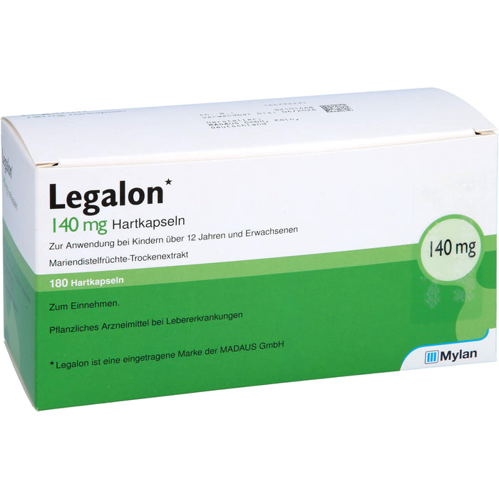 Legalon 140 kohlpharma Hartkapseln bei Lebererkrankungen, 180 pcs. Capsules