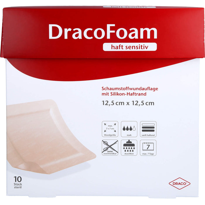 DracoFoam haft sensitiv Schaumstoffverband, 10 St VER