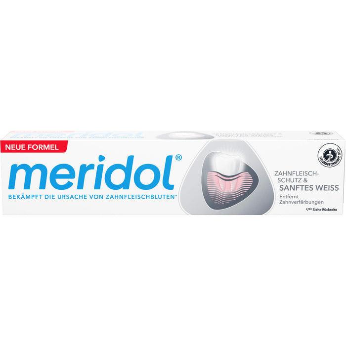 Meridol Sanftes Weiss Zahnpasta, 75 ml Zahncreme