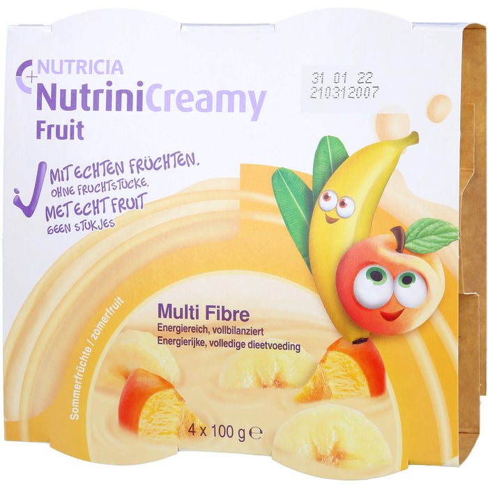 Nutrini Creamy Fruit Sommerfrüchte Trinknahrung für Kinder ab dem 1.Lebensjahr, 400 g Crème