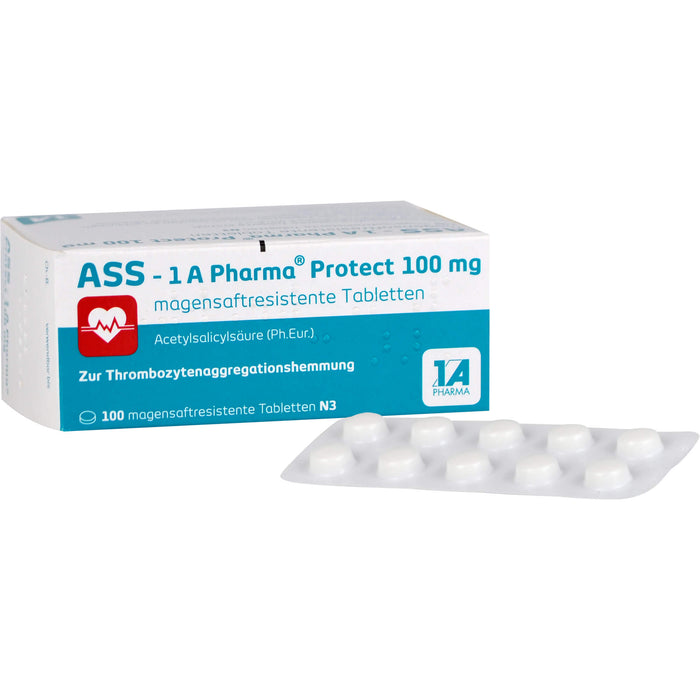 ASS-1A Pharma Protect 100 mg Tabletten, 100 pcs. Tablets