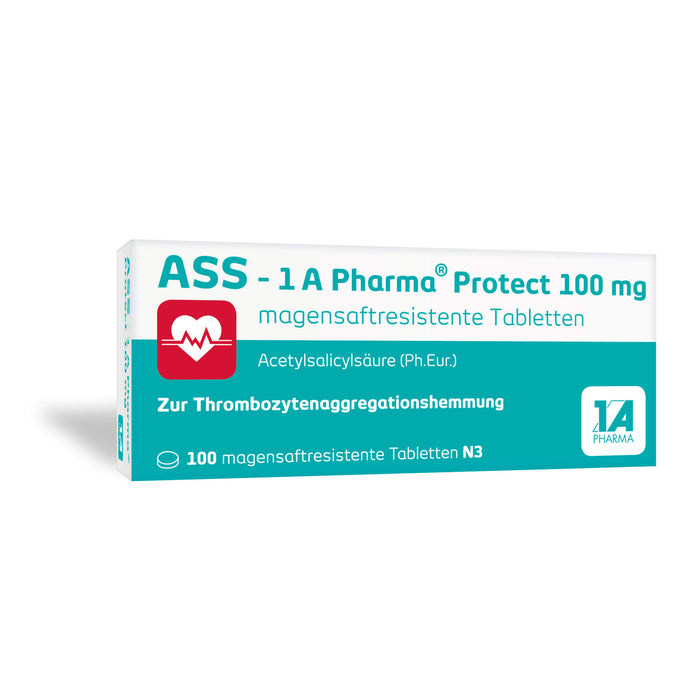 ASS-1A Pharma Protect 100 mg Tabletten, 100 pcs. Tablets