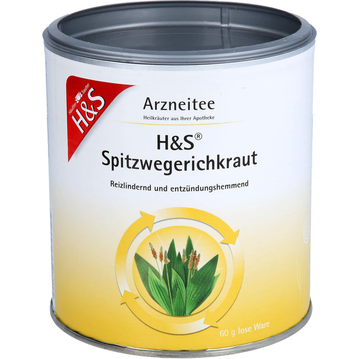 H&S Spitzwegerichkraut Arzneitee reizlindernd und entzündungshemmend, 60 g Tea