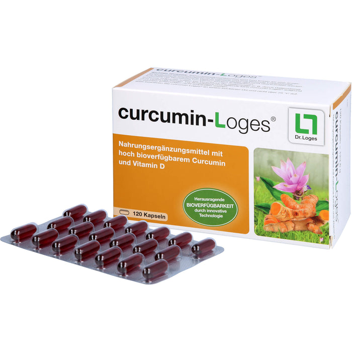 curcumin-Loges Kapseln, 120 St., 120 pc Capsules