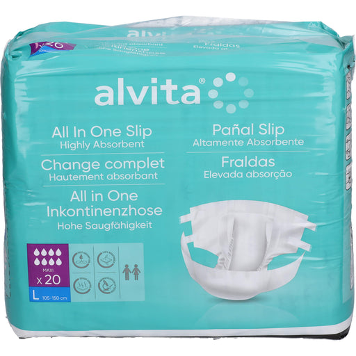 Alvita All-in-One Inkontinenzhose Maxi Large Nacht, 20 St 