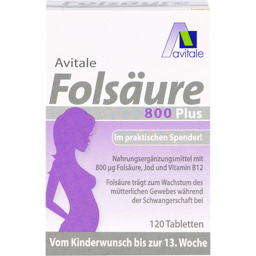 Avitale Folsäure 800 plus Tabletten, 120 St. Tabletten