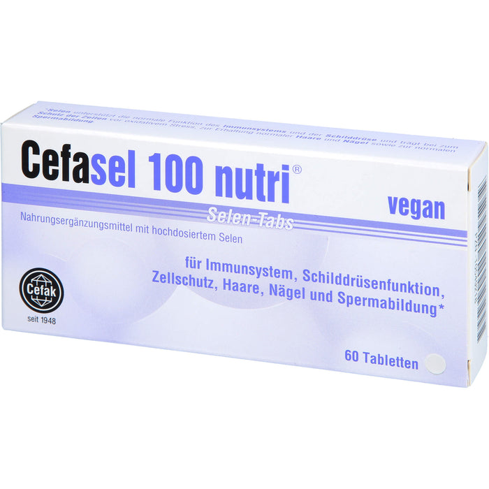 Cefasel 100 nutri  Selen-TABS, 60 pcs. Tablets