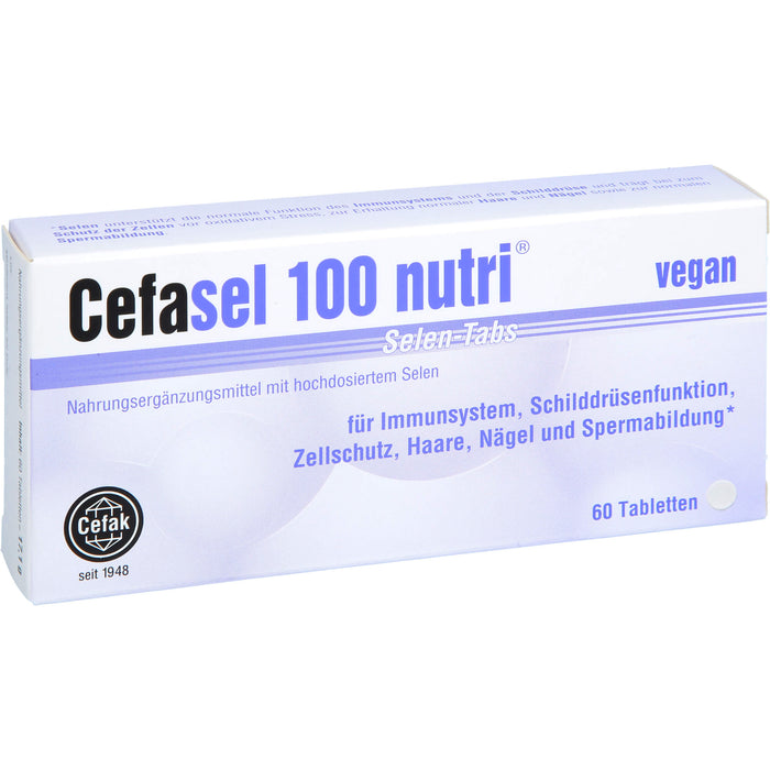 Cefasel 100 nutri  Selen-TABS, 60 pcs. Tablets