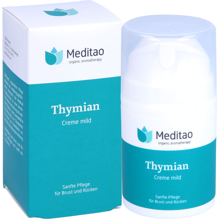 Meditao Thymiancreme mild sanfte Pflege für Brust und Rücken, 50 ml Crème