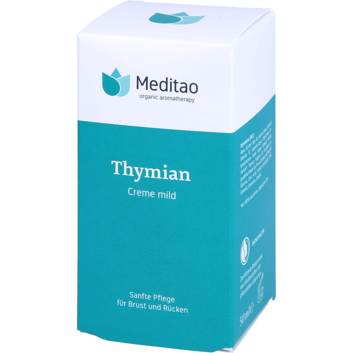 Meditao Thymiancreme mild sanfte Pflege für Brust und Rücken, 50 ml Cream