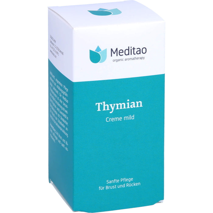 Meditao Thymiancreme mild sanfte Pflege für Brust und Rücken, 50 ml Crème