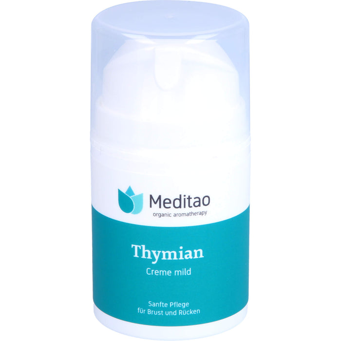 Meditao Thymiancreme mild sanfte Pflege für Brust und Rücken, 50 ml Crème