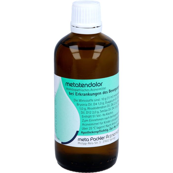 metatendolor Mischung bei Erkrankungen des Bewegungsapparates, 100 ml Solution