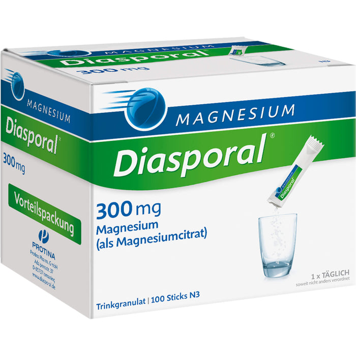 Magnesium Diasporal 300 mg Trinkgranulat, 100 pcs. Sachets