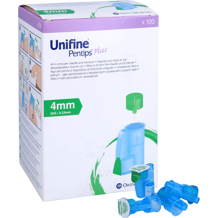 Unifine Pentips Plus Alles-in-Einem Pen-Nadel und Entferner 4 mm 32G, 100 pcs. Cannulas