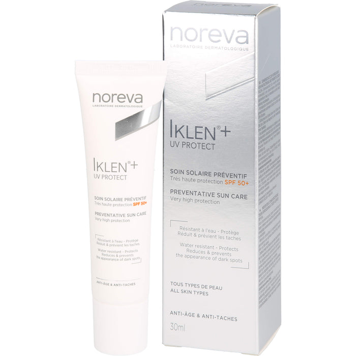 Noreva Iklen Sonnenschutz LSF 50+ zur Aufhellung von Pigmentflecken, 30 ml Crème