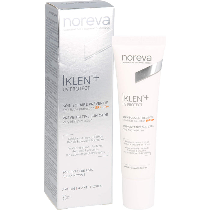 Noreva Iklen Sonnenschutz LSF 50+ zur Aufhellung von Pigmentflecken, 30 ml Crème