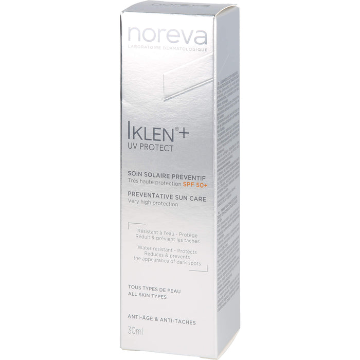 Noreva Iklen Sonnenschutz LSF 50+ zur Aufhellung von Pigmentflecken, 30 ml Cream