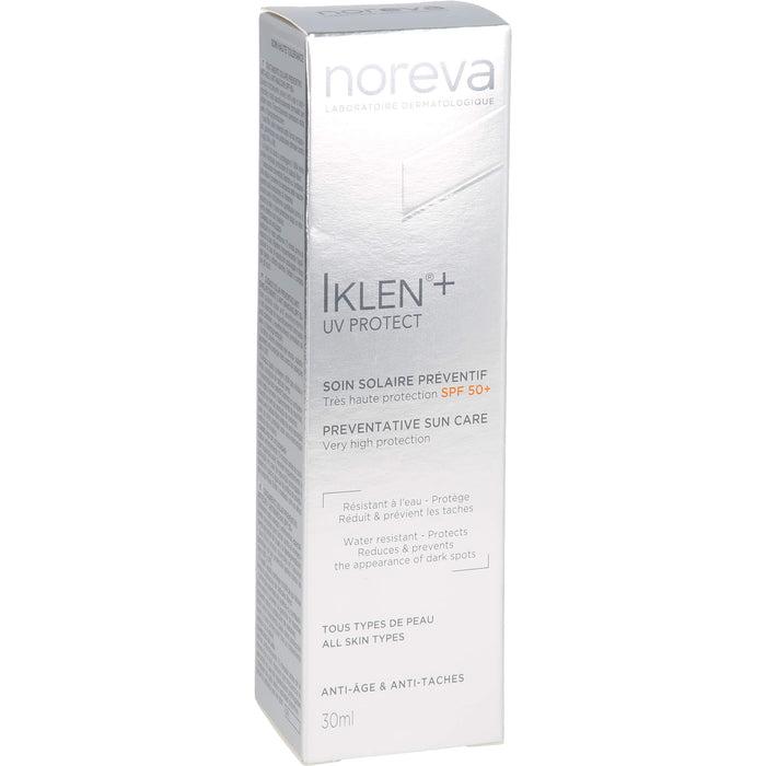 Noreva Iklen Sonnenschutz LSF 50+ zur Aufhellung von Pigmentflecken, 30 ml Crème