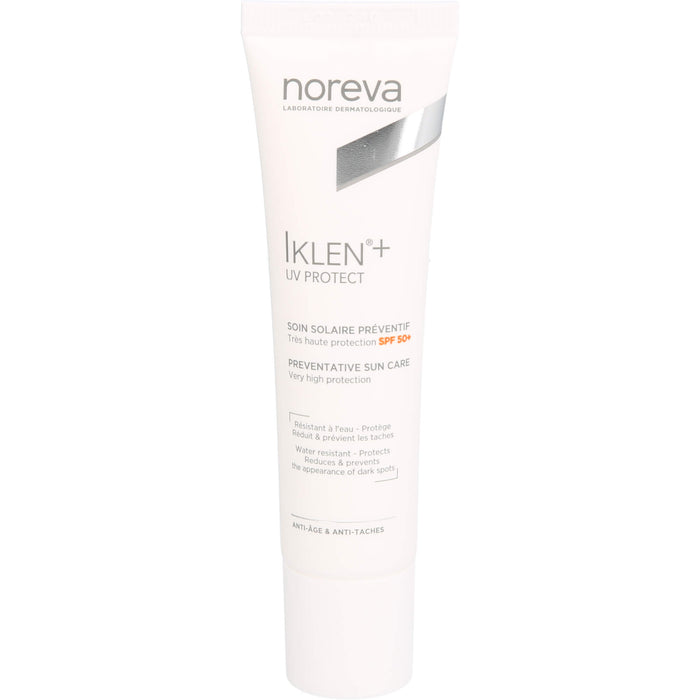 Noreva Iklen Sonnenschutz LSF 50+ zur Aufhellung von Pigmentflecken, 30 ml Cream