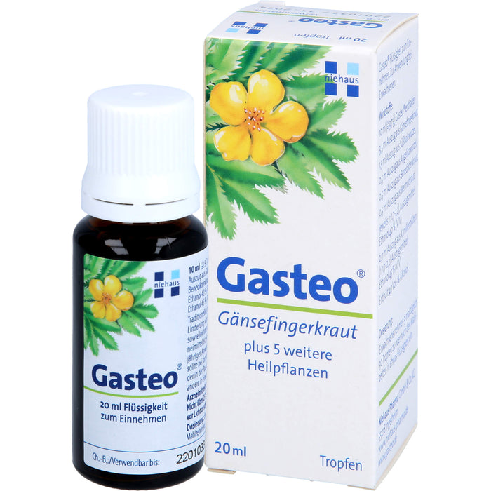 Gasteo Tropfen bei Verdauungsbeschwerden, 20 ml Solution