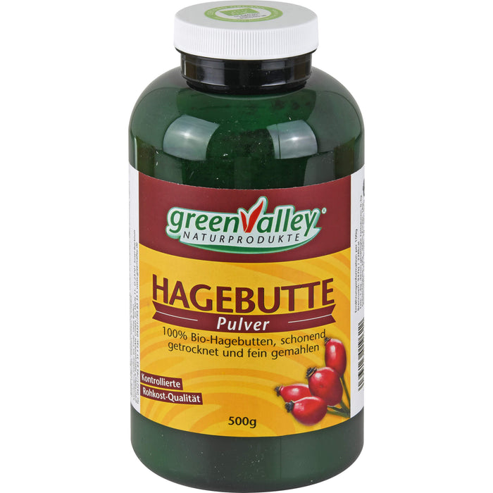 greenValley Hagebutten Pulver Bio, 500 g Pulver