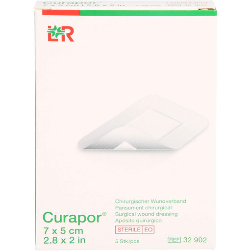 Curapor Wundverband steril 5 x 7 cm, 5 St. Pflaster
